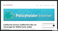 Desktop Screenshot of policyholderinformer.com