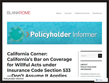 Tablet Screenshot of policyholderinformer.com